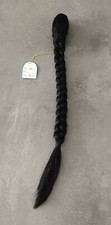 Coda Treccia Capelli Sintetici 55cm. Nera, mollettone