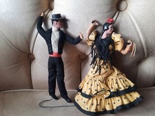  bambole spagnola ballerini danzatrici flamenco vintage muneca