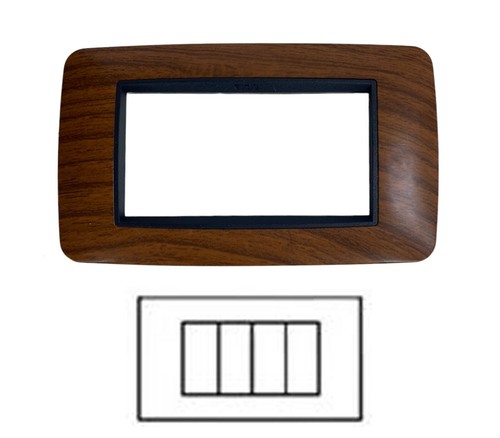 Placca interruttore posti - interruttore, 4