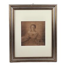 ANTICO QUADRO DIPINTO Carboncino RITRATTO DI NOBILDONNA NEOCLASSICO EPOCA 700