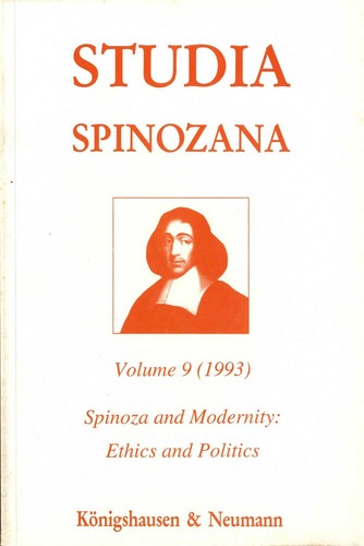 Spinoza and modernity ethics - and,