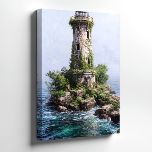 Arte parete faro costiero - faro,