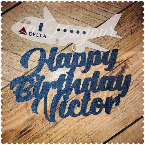 Cake topper aereo decorazione - cake,