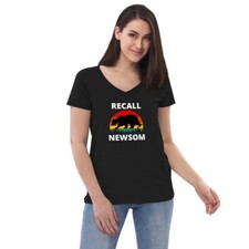 Best Women's Shirt Gavin Newsom recall special election 2021 with sunset design 