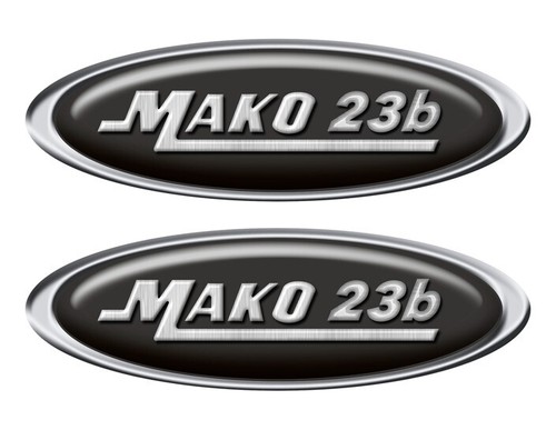 Mako boat oval - oval, stickers