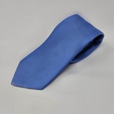 Cravatta Eton uomo blu a pois