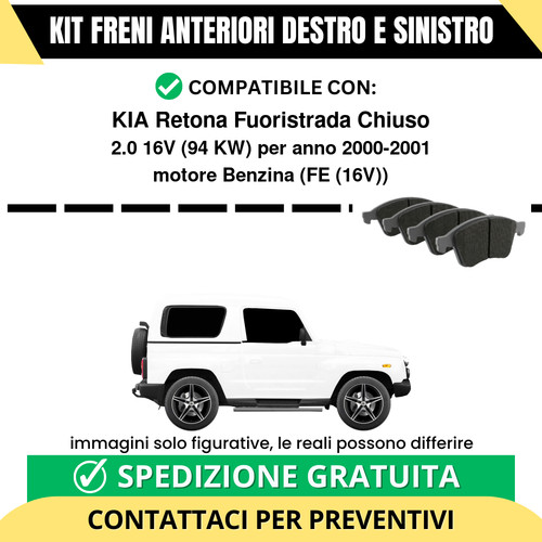 Pastiglie freno anteriori per - pastiglie,