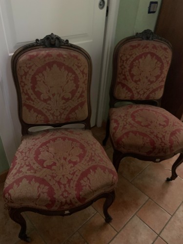 Coppia poltroncine luigi xvi - coppia,