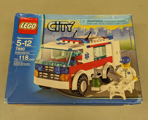 Lego city 7890 - lego, ambulanza