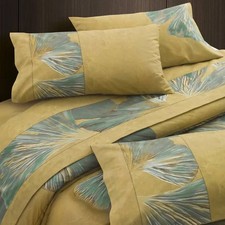 Completo lenzuola in puro cotone Matrimoniali GABEL Aurum oro