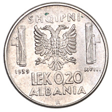 ALBANIA 0,20 Lek 1939-R XVIII