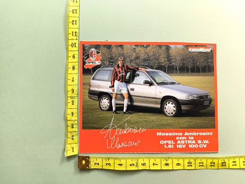 Cartolina massimo ambrosini - massimo, +