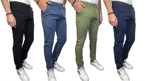 Pantalone uomo slim fit - uomo, cotone