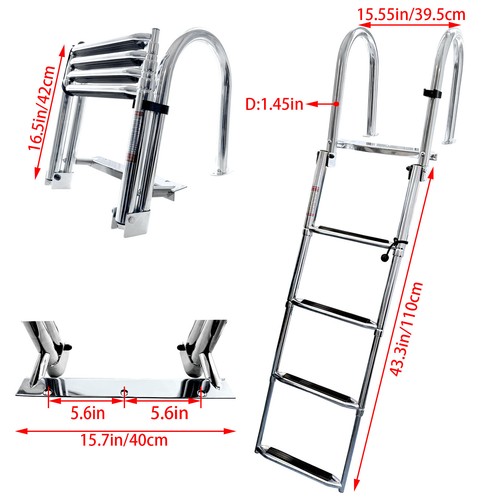 Scaletta telescopica inox - scaletta,