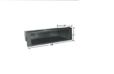 CASSETTO PORTA OGGETTI AUTORADIO UNIVERSALE DOPPIO 2 DIN VANO STEREO 51x188x97mm