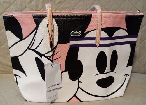Borsa lacoste rosa minnie - lacoste,
