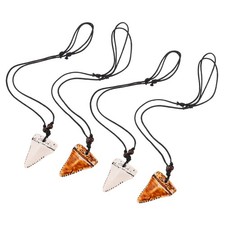  4 Pcs Collana Con Dente Di