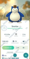 Pokémon Go ✨ Cappello da Cowboy Shiny Snorlax ✨ PTC 80k Polvere di Stelle ✨