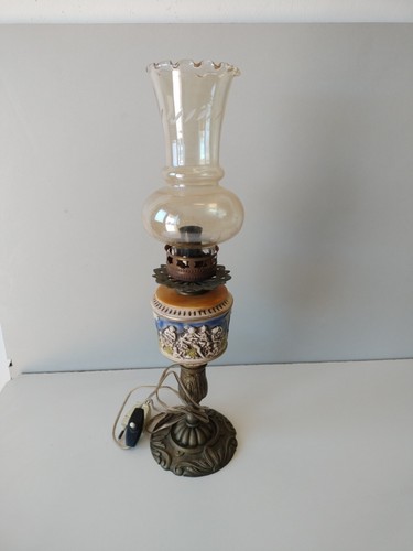Antico lume lampada - antico, vetro