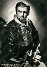Gianni Raimondi Tenore lirica Duca di Mantova Rigoletto AUTOGRAFO Foto Villani