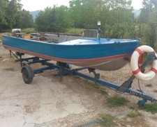 Barca Canadian 450 alluminio starcraft Motore Johnson 15 cavalli con Carrello