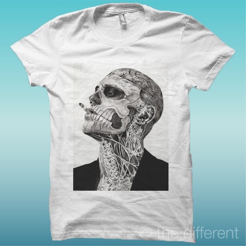 Shirt uomo tattoo smoke - t-shirt,