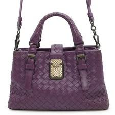 Borsa a mano Bottega Veneta INTRECCIATO Roma taglia piccola INTRECCIATOpelle viola...