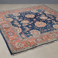 Tappeto Tabriz Antico Cotone Lana Nodo Grosso 206 x 206 cm Originale