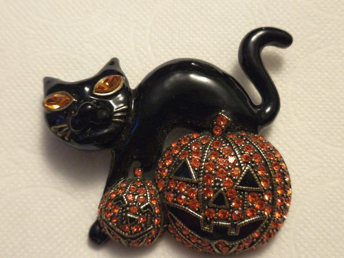 Spilla heidi daus gatto - spilla, nero