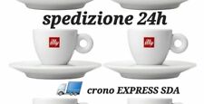 Set 2 tazzine Caffe' Illy in porcellana con piattino Usato Perfetto