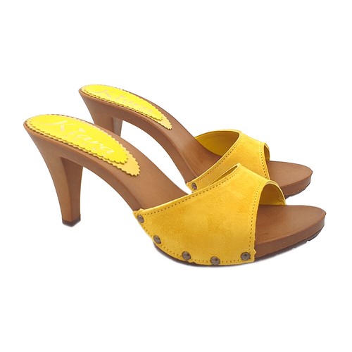 Mule donna camoscio con - donna,