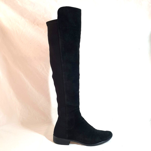Clarks knee boots black - boots,