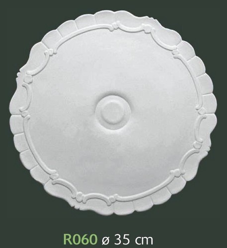 Rosone gesso bianco - bianco, per