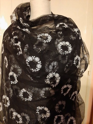 Tulle ricamato merletto - , nero