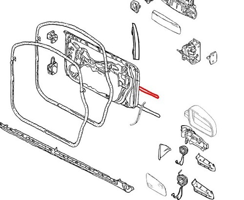 Modanatura porta anteriore - porta,