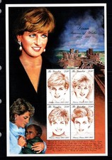 Gambie 1997 Mi. 2970-73 Mini Feuille 100% Neuf ** Princesse Diana
