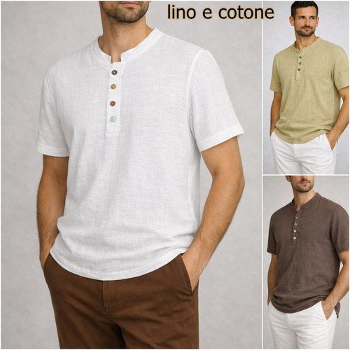 Camicia uomo coreana manica - uomo,