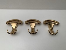 X3 Ganci Appendiabiti Ghidini Anni 80 Vintage Made In Italy in Metallo Dorato