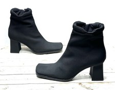 Stivali vintage neri con tacco