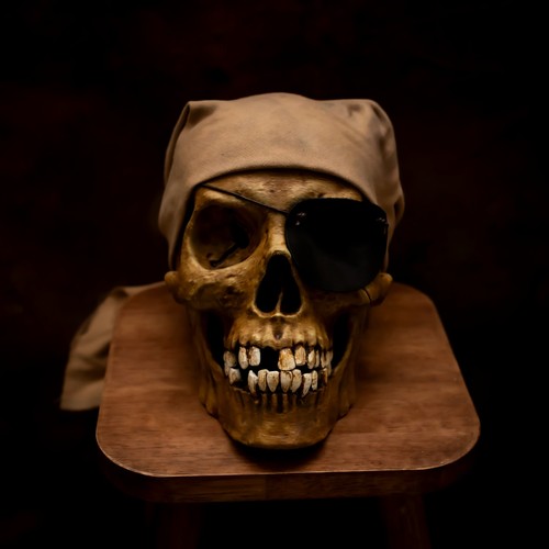 Pirate skull replica one - skull,