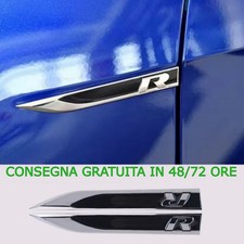 TARGHETTE LATERALI R - VOLKSWAGEN GOLF 7.5 - 7 - 6 - SCRITTA - EMBLEMA - STEMMA