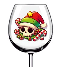 12x Acquerello Natale Teschio