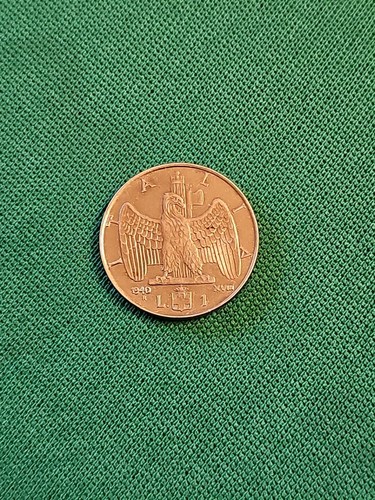 Moneta lira italiana 1940 - italiana, re