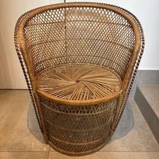 Sedia anni 70 vasca a botte