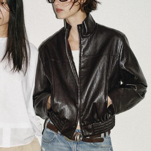 Bomber zara ecopelle taglia - bomber,