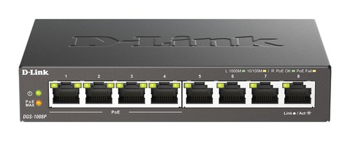 Switch link dgs 1008p - d-link, dgs-1008p
