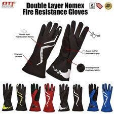 ALTA QUALITÀ - Guanti da corsa ritardanti di fiamma doppio strato Nomex con touch screen