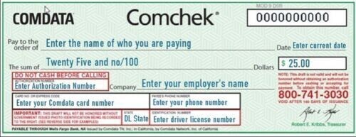 Comcheck comdata verde bianco - comcheck,
