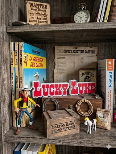 Logo lucky luke plaque - logo,