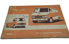 Libretto Uso Manutenzione Fiat 242  auto furgoni  Epoca Manuale Ricambi Motore 
